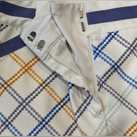 Nike, Golf Fit Dry Skort PlaidBlue Yellow White Women's, Size Medium ππΌββοΈ - Picture 6 of 10